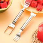 2-IN-1 STAINLESS STEEL WATERMELON FORK SLICER