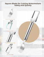 2-IN-1 STAINLESS STEEL WATERMELON FORK SLICER - Image 6