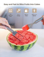 2-IN-1 STAINLESS STEEL WATERMELON FORK SLICER - Image 7