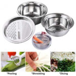 3 IN 1 KITCHEN MULTIPURPOSE STAINLESS STEEL BOWL - Image 2