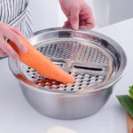 3 IN 1 KITCHEN MULTIPURPOSE STAINLESS STEEL BOWL - Image 7