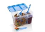 3 PARTITION TRANSPARENT AIRTIGHT STORAGE CONTAINER - Image 4