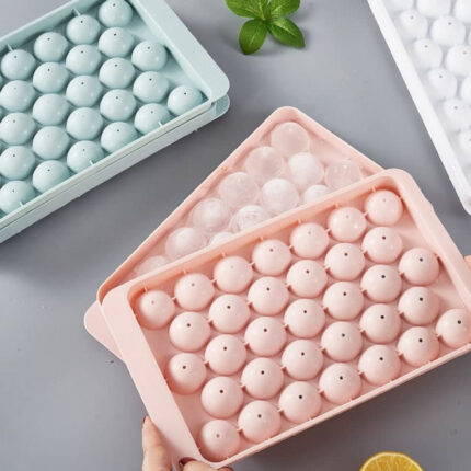 33 CAVITY MINI ROUND ICE PLASTIC TRAY