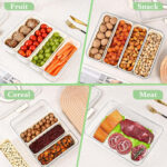 4 DIVIDED SERVING TRAY WITH LID & HANDLE - Image 5