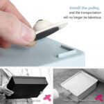 4 PCS MINI SWIVEL CASTERS WHEELS ROLLER - Image 3