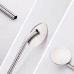 4 SET DRINKING STAWS WITH ATTACHED SPOON STAINLESS STEEL - Image 5
