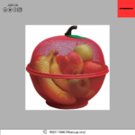 APPLE SHAPE NET FRUITS BASKET - Image 2