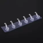 6 ROWS MULTIFUNCTIONAL TRANSPARENT STICKY HOOK