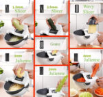 9 IN 1 MULTI FUNCTION ROTATE VEGETABLE CUTTER - Image 2