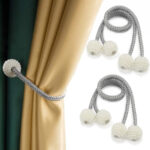 MAGNETIC CURTAIN DRAPE TIE BACKS ROPE(PACK F 2 )