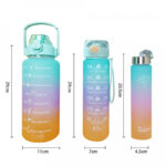 MOTIVATIONAL WATER BOTTLES(SET OF 3) - Image 4
