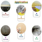 Golden 3D Kitchen Stickers Oil Proof Aluminium Foil (60200Cm) - Image 2