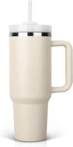 HEAVY Vacuum Insulated Tumbler CREAM - Image 7