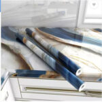 BLUE BROWN MARBLE FOIL (TA-078)