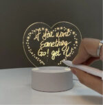 ACRYLIC MESSAGE BOARD HEART - Image 2