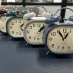 RECTANGLE TWIN BELL CLOCK