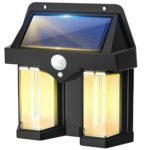 DUAL OUTDOOR SOLAR LIGHT WALL BULB