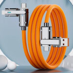4 in 1 Orange Charging Cable