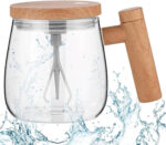 Self Stirring Glass Mug