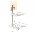 WALL MOUNTED DOUBLE LAYER SOAP DISH HOLDER - Image 2