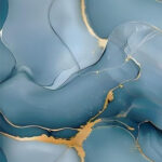 Blue UV Marble Foil (TA-081)