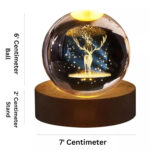 3D Crystal Ball Night Lamp(EIK) (6 cm) - Image 7