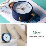SILENT ANALOG DESK CLOCK MATT BLUE - Image 5