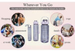 3 PCS Transparent Motivational Water Bottles - Image 3