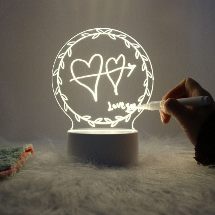 2MA6ou ACRYLIC MESSAGE BOARD ROUND - Image 1