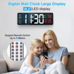 Large Digital Wall Clock - Image 2