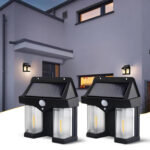 DUAL OUTDOOR SOLAR LIGHT WALL BULB - Image 2