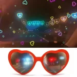 2 IN 1 HEART SHAPED DIFFRACTION GLASSES - Image 2