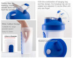 Pill Box Organizer with Water Bottle Protein Shaker - Image 2