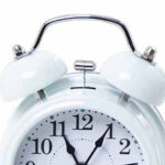 TWIN BELL WHITE CLOCK - Image 2