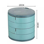 4-Layer 360 Degree Rotating ROUND Jewellery Organizer Box - Image 2