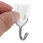 ABS PLASTIC WHITE HOOK STICKER (1 PCS) - Image 2