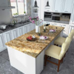 Light MARBLE ALUMINIUM FOIL KITCHEN STICKER PAPER(60*200CM) - Image 3