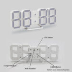3D LED Clock (Blue) - Image 4