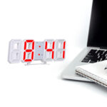 3D LED Clock (Red) - Image 3