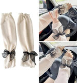 SUNPROOF ARM SLEEVES WITH BOW ( 1 PAIR ) - Image 2