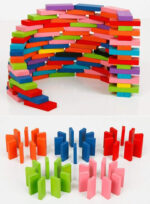 Colorful Wooden Domino Block Set 72 PCS - Image 4