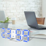 3D LED Clock (Blue)