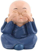 4 Pcs Buddha Monk Statue - Image 4