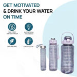 3 PCS Transparent Motivational Water Bottles - Image 6