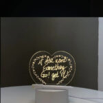 ACRYLIC MESSAGE BOARD HEART