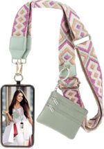 Phone Strap with Zippered Pouch