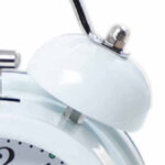 TWIN BELL WHITE CLOCK - Image 5