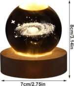 3D Crystal Ball Night Lamp(8 cm) - Image 6