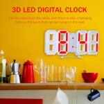 3D LED Clock (Red) - Image 5