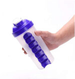 Pill Box Organizer with Water Bottle Protein Shaker - Image 4